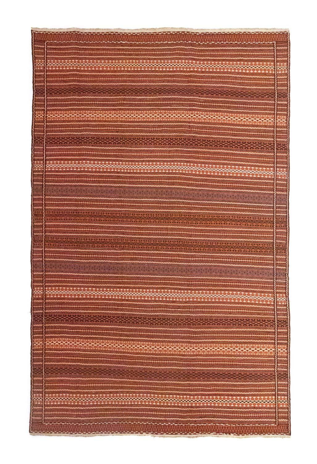 Kelim-tæppe - orientalsk - 300 x 195 cm - brun