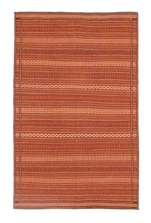 Kelim-tæppe - orientalsk - 305 x 198 cm - orange