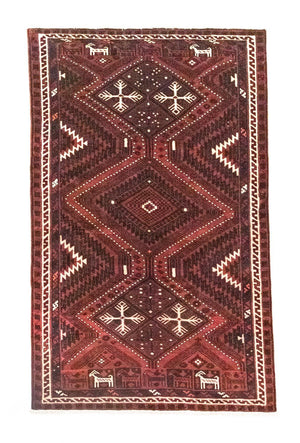 Persisk tæppe - Nomadisk - 270 x 175 cm - brun