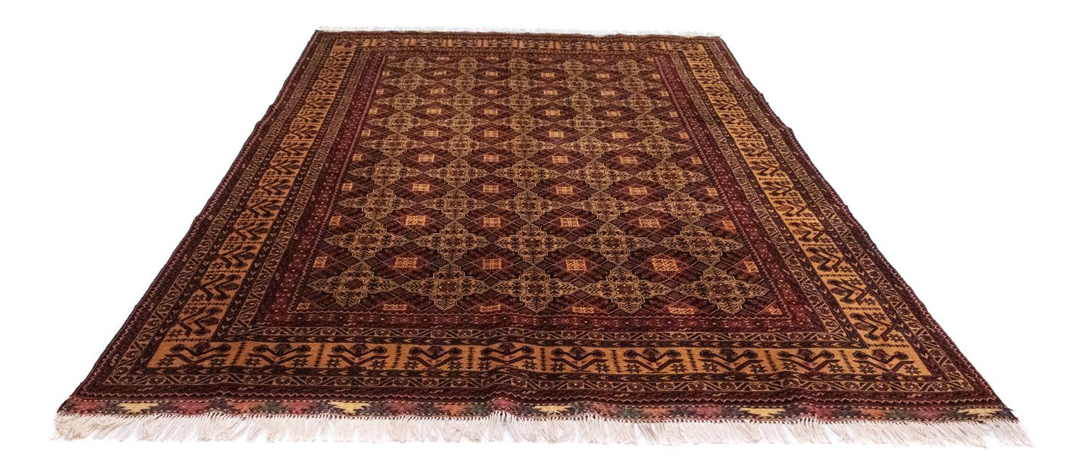 Afghansk tæppe - 288 x 198 cm - rød