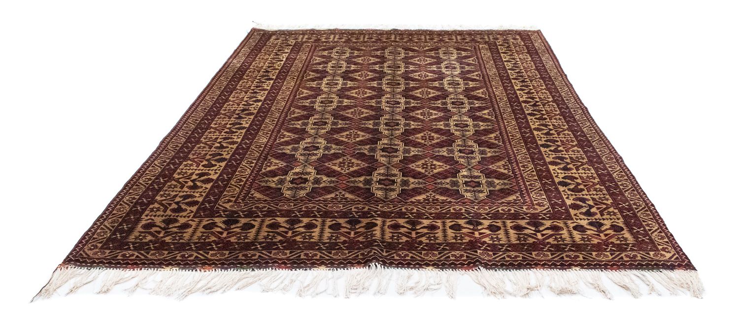 Afghansk tæppe - 283 x 199 cm - brun