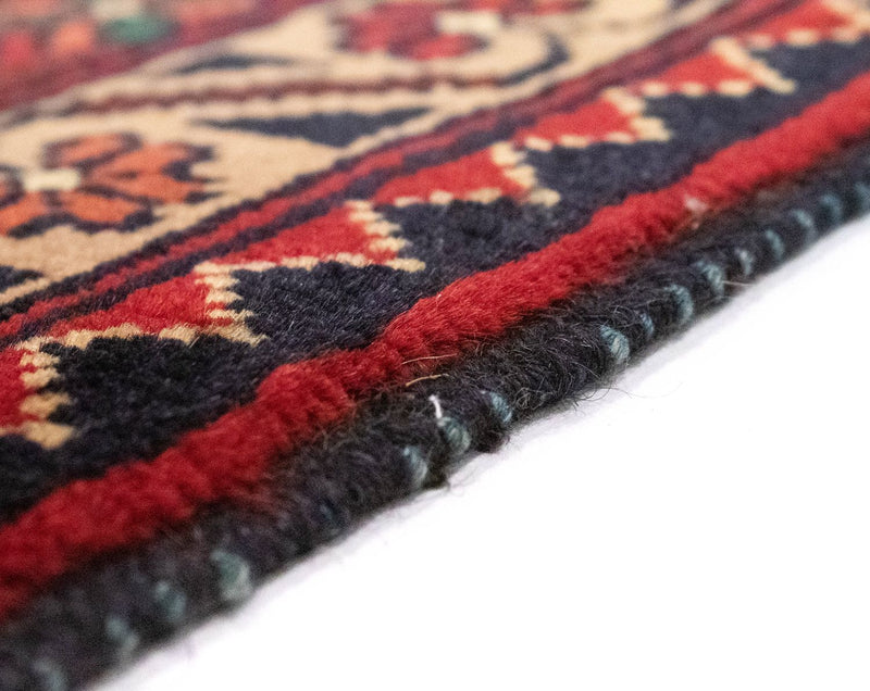 Afghansk tæppe - 283 x 201 cm - brun