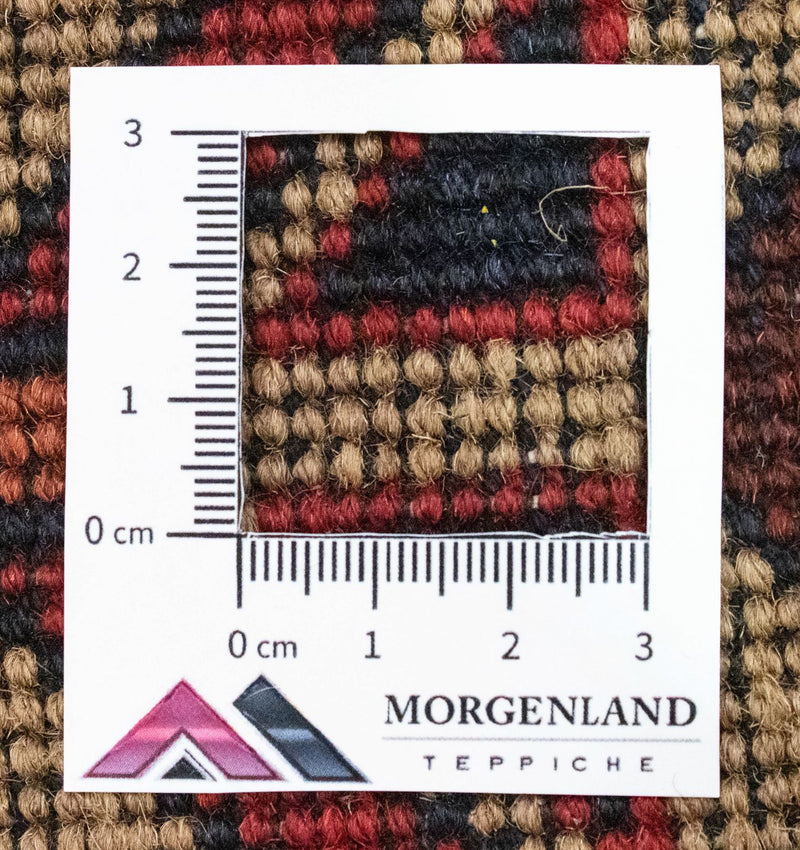 Afghansk tæppe - 283 x 201 cm - brun