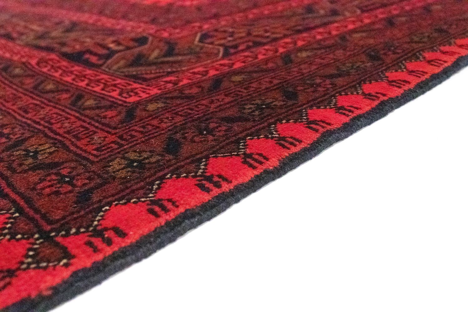 Afghansk tæppe - Kunduz - 300 x 198 cm - rød