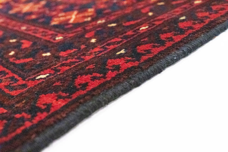Afghansk tæppe - Kunduz - 298 x 199 cm - rød