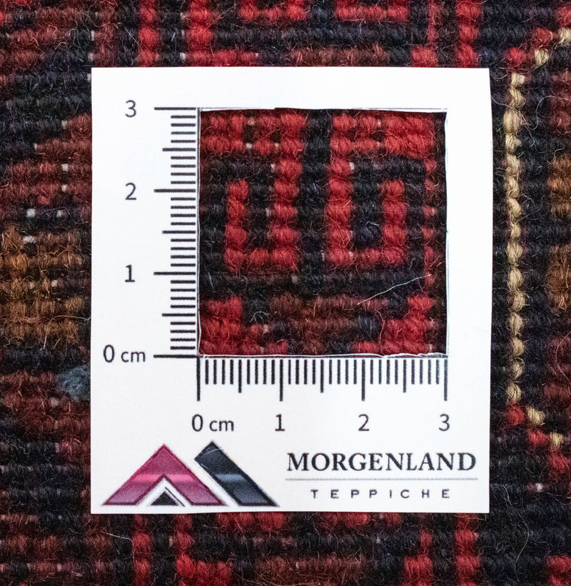 Afghansk tæppe - Kunduz - 299 x 200 cm - rød