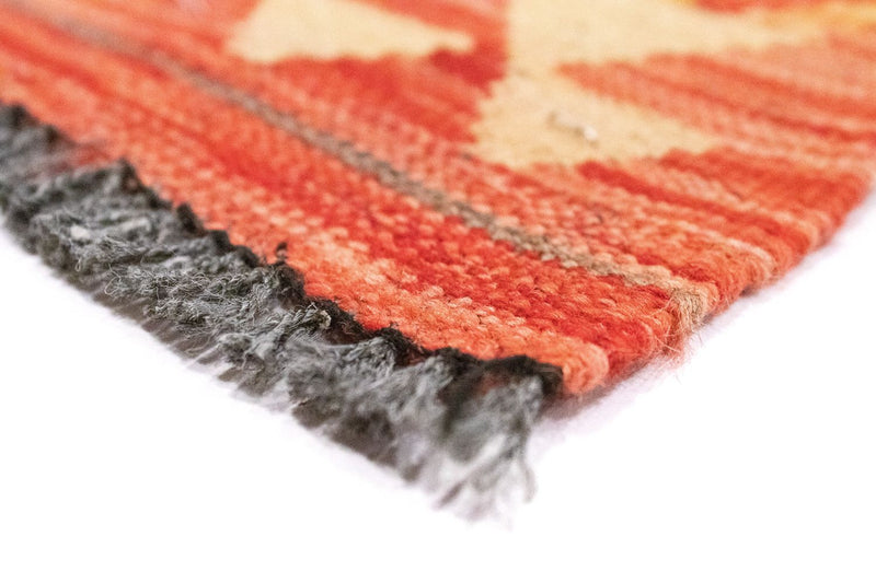 Kelim-tæppe - orientalsk - 206 x 154 cm - orange
