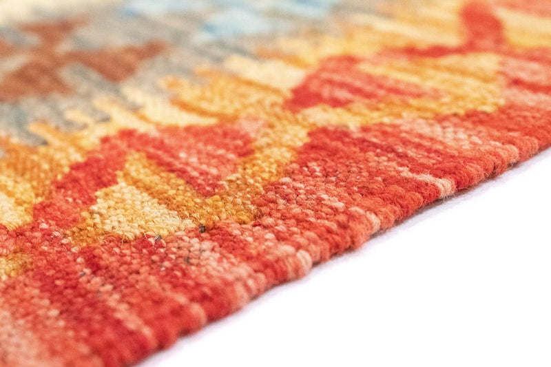 Kelim-tæppe - orientalsk - 206 x 154 cm - orange