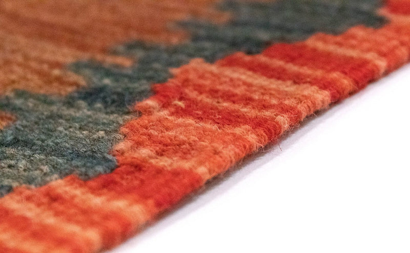 Kelim-tæppe - orientalsk - 203 x 148 cm - orange
