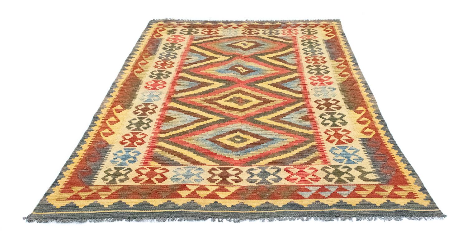 Kelim-tæppe - orientalsk - 207 x 139 cm - flerfarvet