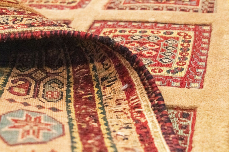 Persisk tæppe - Nomadisk - 224 x 162 cm - guld