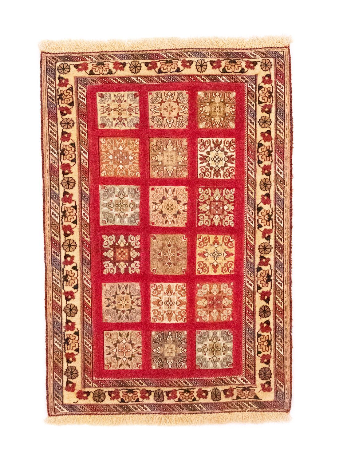 Persisk tæppe - Nomadisk - 121 x 81 cm - rød