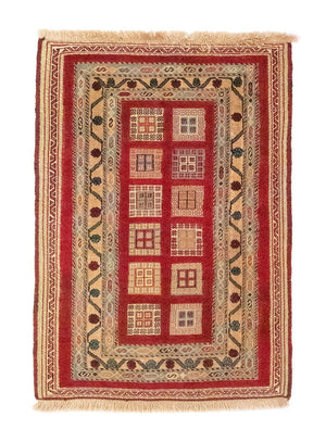 Persisk tæppe - Nomadisk - 114 x 81 cm - rød