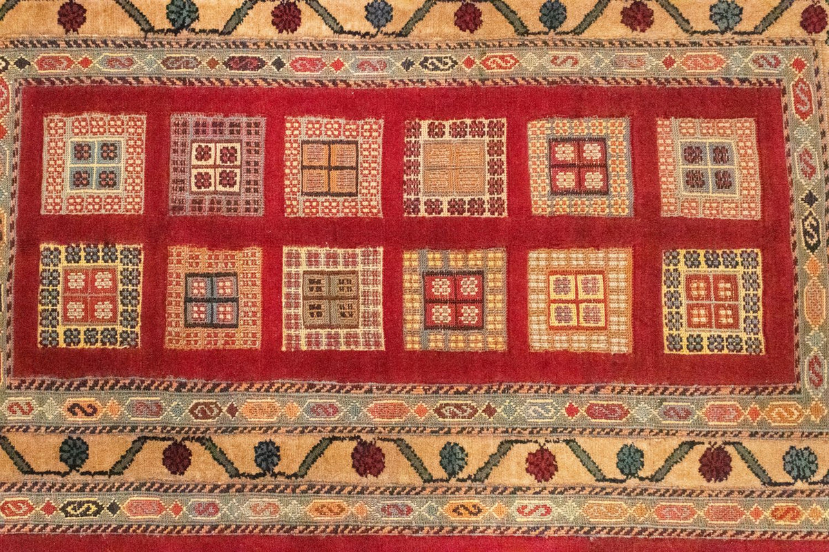 Persisk tæppe - Nomadisk - 114 x 81 cm - rød