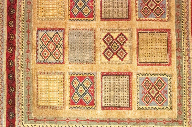Persisk tæppe - Nomadisk firkantet  - 102 x 96 cm - rød
