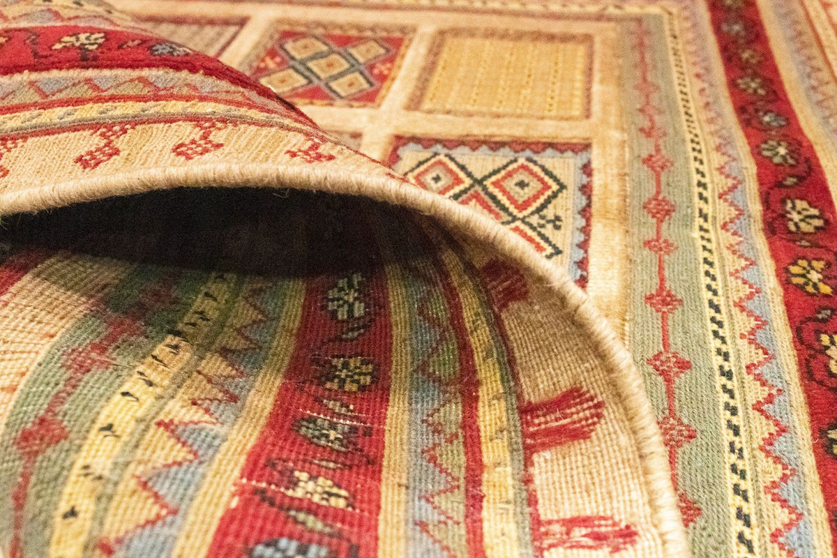 Persisk tæppe - Nomadisk firkantet  - 102 x 96 cm - rød