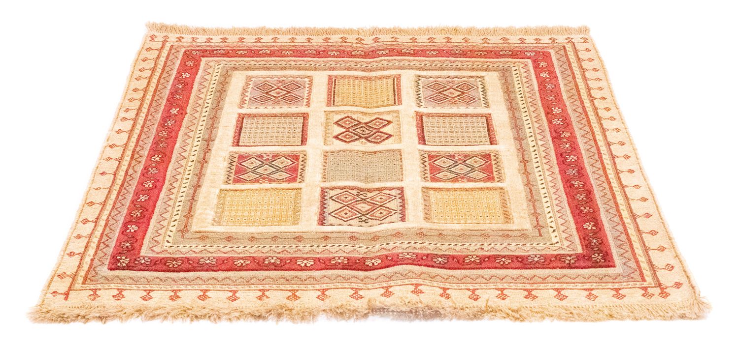 Persisk tæppe - Nomadisk firkantet  - 102 x 96 cm - rød