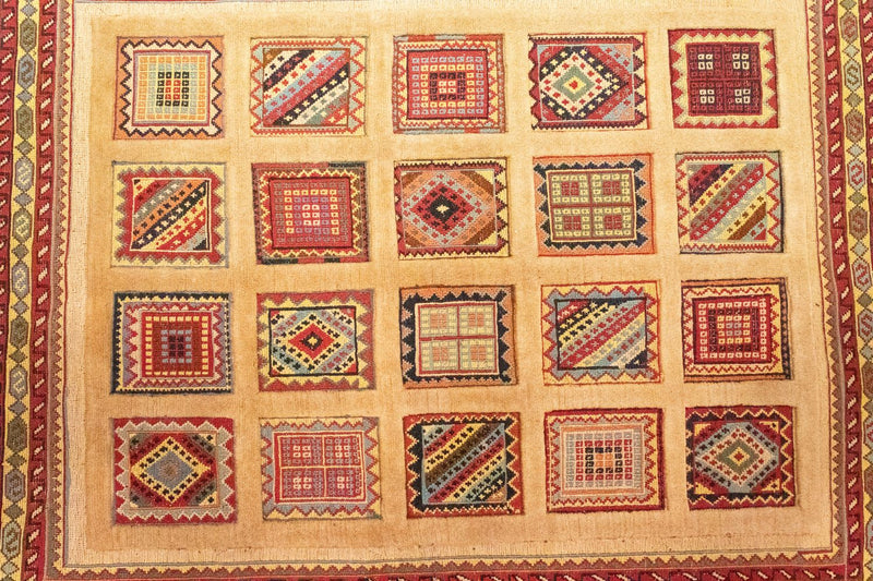 Persisk tæppe - Nomadisk - 149 x 121 cm - rød