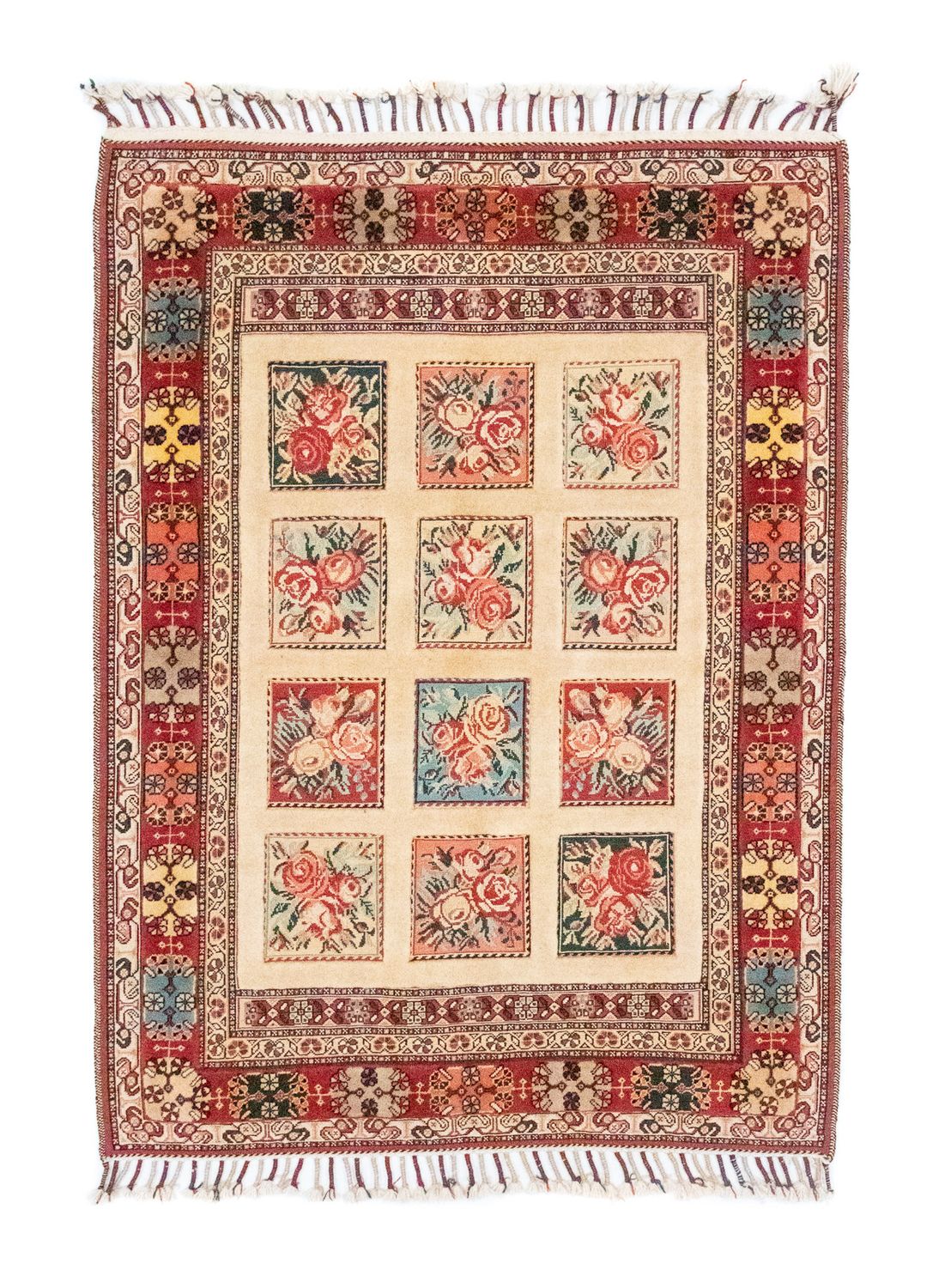 Persisk tæppe - Nomadisk - 168 x 113 cm - farvet