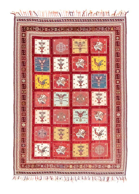 Persisk tæppe - Nomadisk - 170 x 120 cm - rød