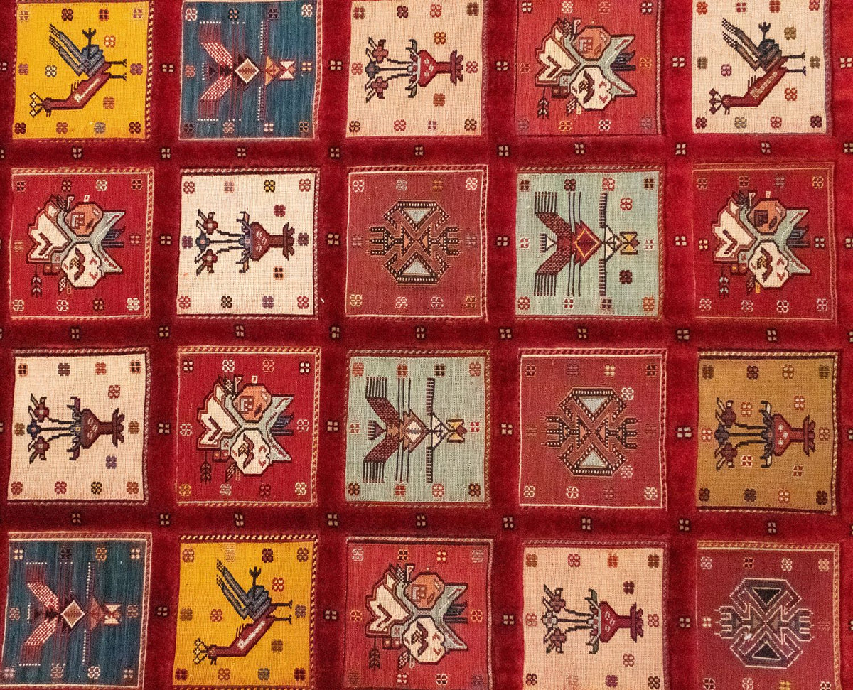 Persisk tæppe - Nomadisk - 170 x 120 cm - rød