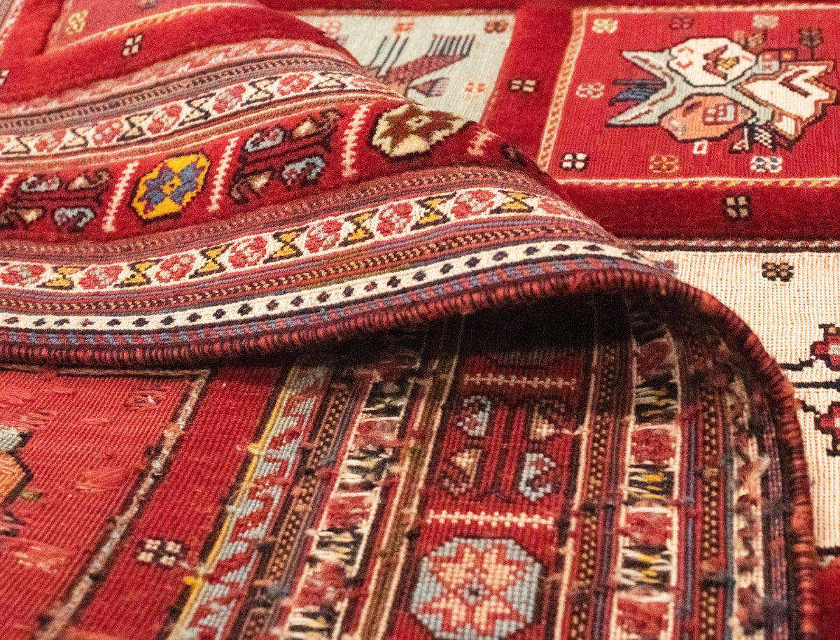 Persisk tæppe - Nomadisk - 170 x 120 cm - rød