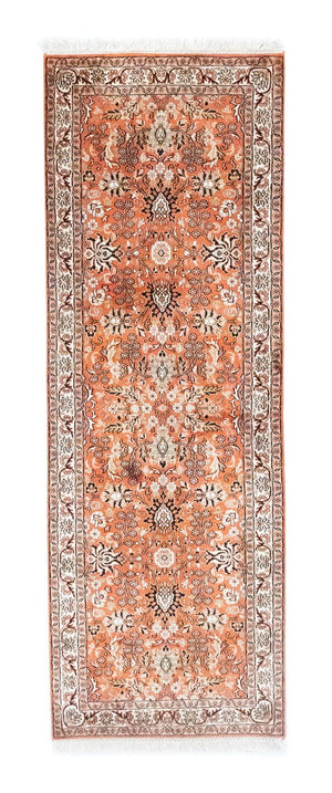 Løber Silketæppe - Kashmir Silk - 177 x 61 cm - orange