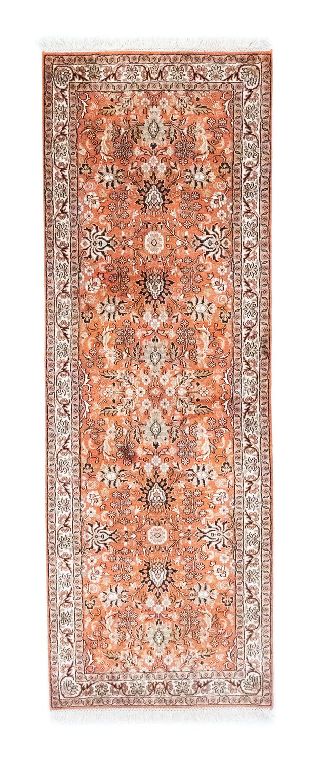 Løber Silketæppe - Kashmir Silk - 177 x 61 cm - orange