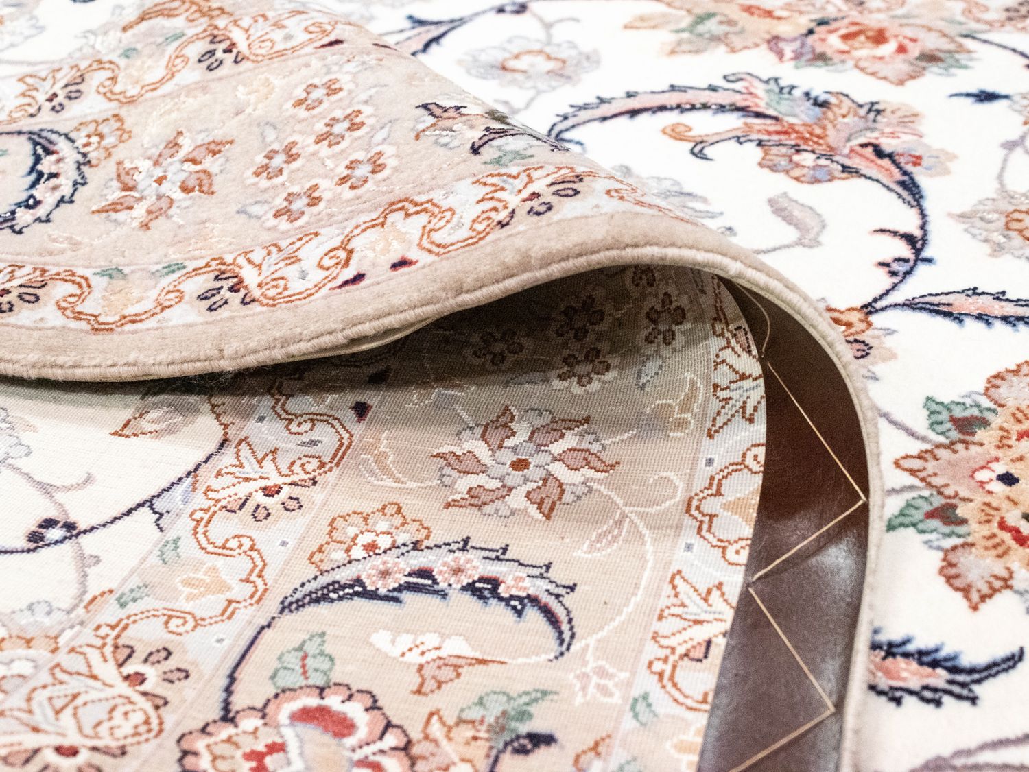 Persisk tæppe - Isfahan - Premium - 163 x 107 cm - beige