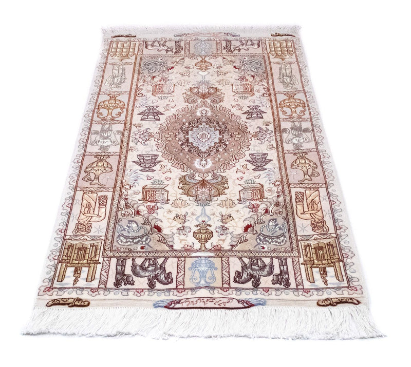 Persisk tæppe - Tabriz - Royal - 134 x 75 cm - beige