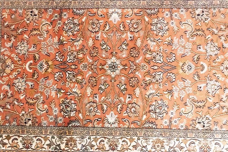 Silketæppe - Kashmir Silk - 122 x 76 cm - orange
