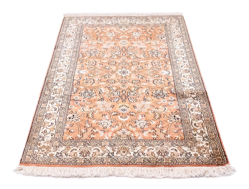 Silketæppe - Kashmir Silk - 122 x 76 cm - orange