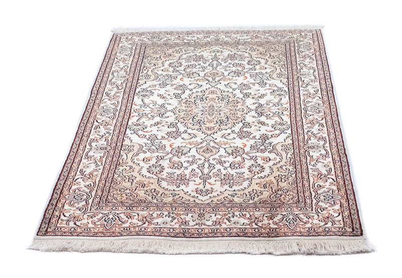 Silketæppe - Kashmir Silk - 125 x 80 cm - beige