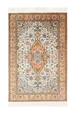Silketæppe - Kashmir Silk - 120 x 80 cm - beige