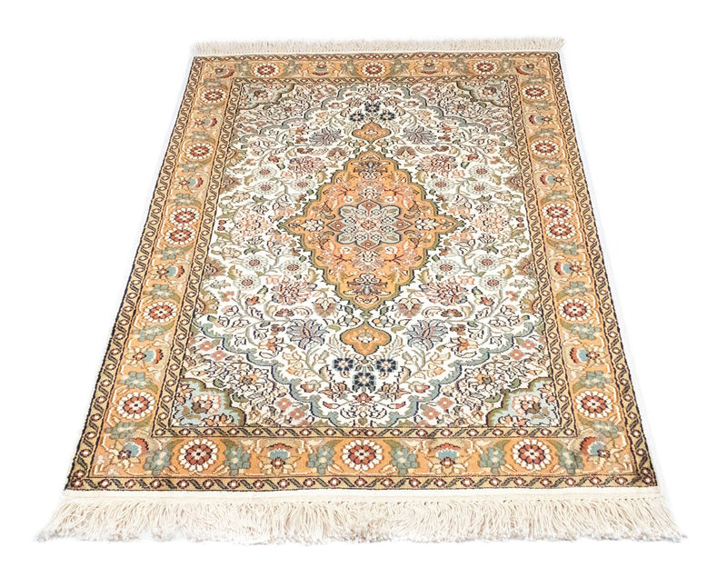 Silketæppe - Kashmir Silk - 120 x 80 cm - beige