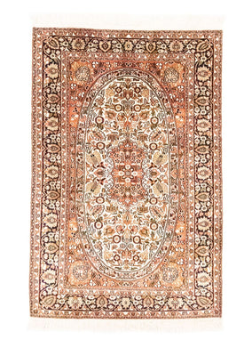 Silketæppe - Kashmir Silk - 125 x 83 cm - orange