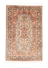 Silketæppe - Kashmir Silk - 125 x 83 cm - orange