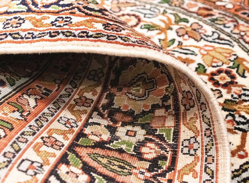 Silketæppe - Kashmir Silk - 125 x 83 cm - orange