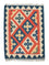 Kelim-tæppe - orientalsk - 87 x 64 cm - orange