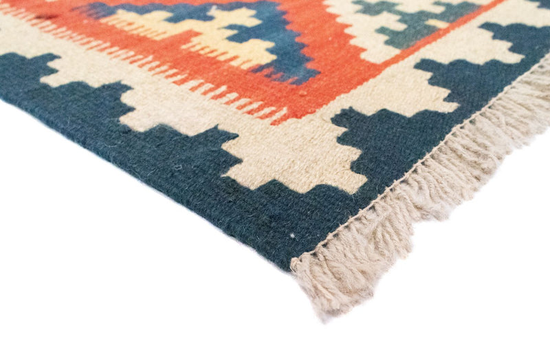 Kelim-tæppe - orientalsk - 87 x 64 cm - orange