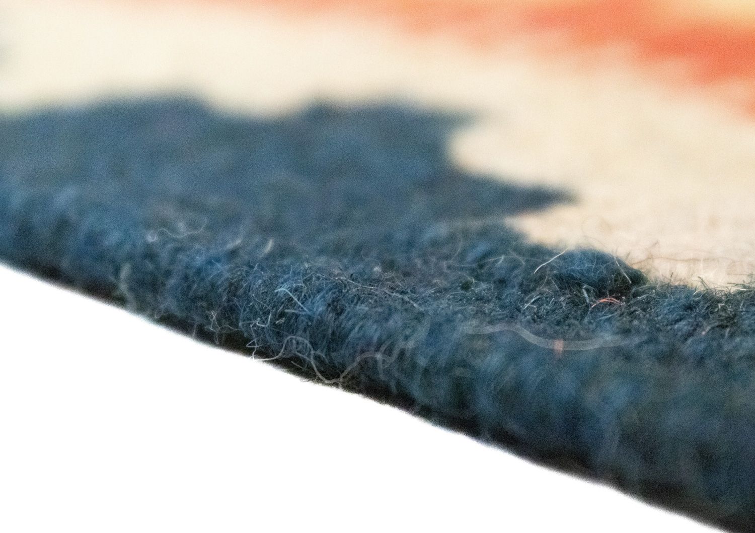 Kelim-tæppe - orientalsk - 87 x 64 cm - orange