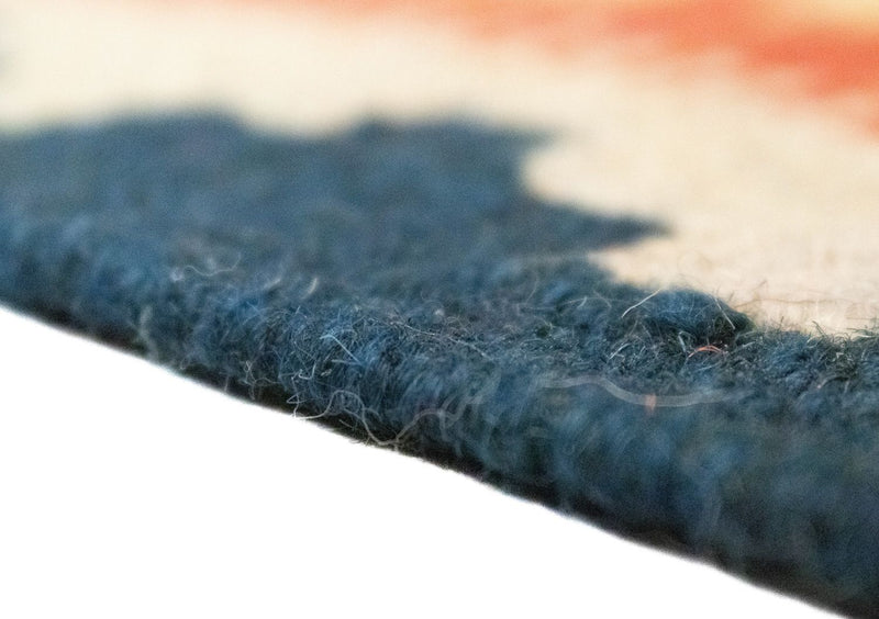 Kelim-tæppe - orientalsk - 87 x 64 cm - orange
