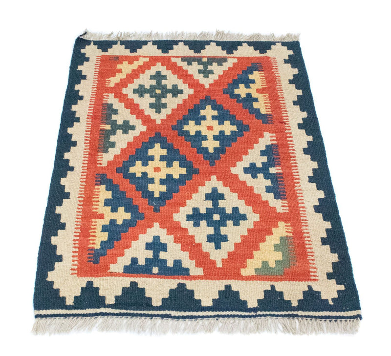 Kelim-tæppe - orientalsk - 87 x 64 cm - orange