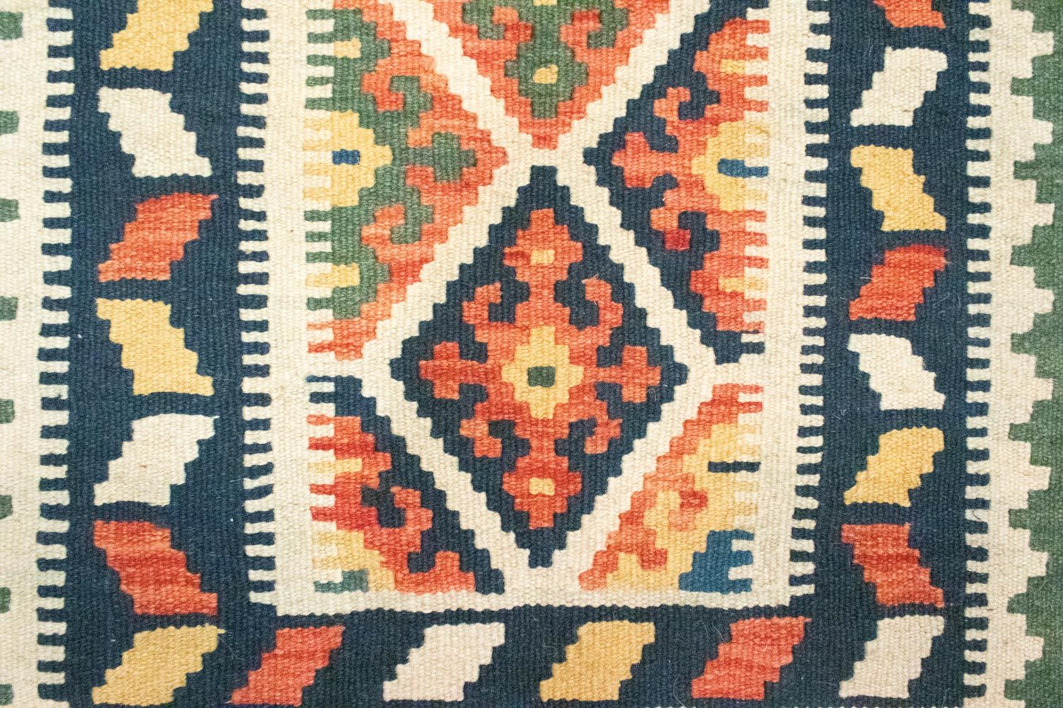 Kelim-tæppe - orientalsk - 90 x 61 cm - blå