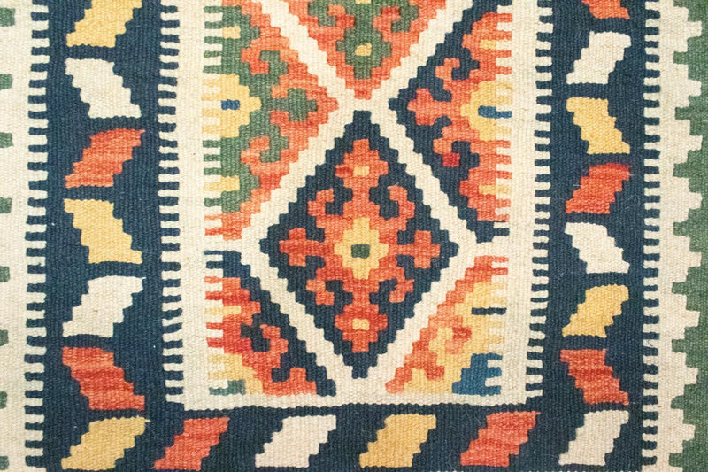 Kelim-tæppe - orientalsk - 90 x 61 cm - blå