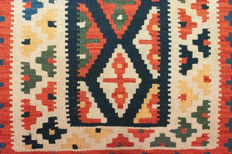 Kelim-tæppe - orientalsk - 90 x 65 cm - beige