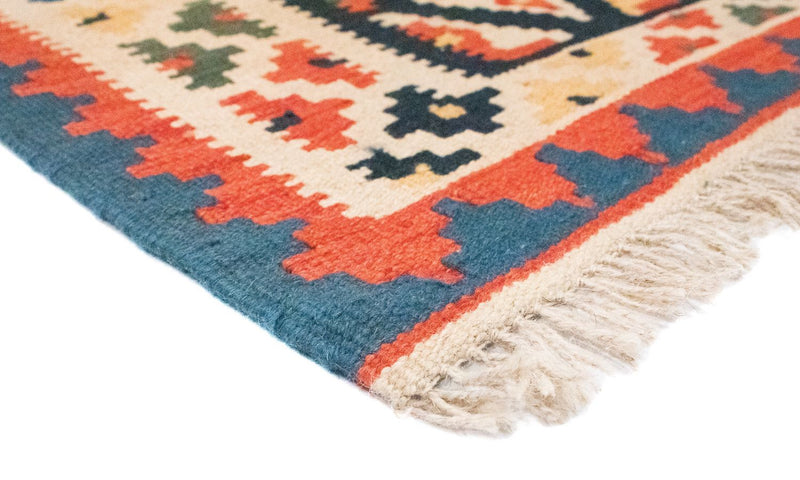 Kelim-tæppe - orientalsk - 90 x 65 cm - beige