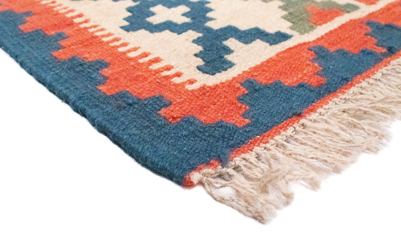 Kelim-tæppe - orientalsk - 87 x 60 cm - beige