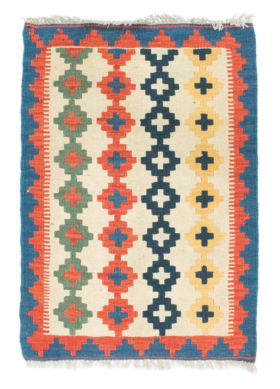 Kelim-tæppe - orientalsk - 90 x 60 cm - beige