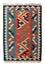 Kelim-tæppe - orientalsk - 87 x 60 cm - blå
